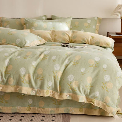 Biancheria da letto in garza di cotone jacquard rosa pastello - Set di biancheria da letto - Matrimoniale Grande - image 0