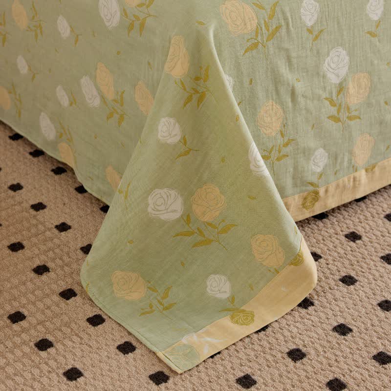 Biancheria da letto in garza di cotone jacquard rosa pastello - image 8