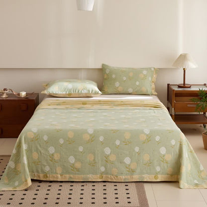 Biancheria da letto in garza di cotone jacquard rosa pastello - image 6
