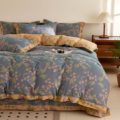 Biancheria da letto in garza di cotone jacquard Campanula - Set di biancheria da letto - Matrimoniale Grande - image 0