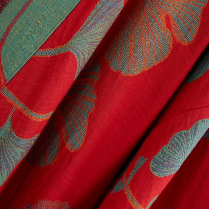 Kimono in cotone biologico con foglie di ginkgo - image 16