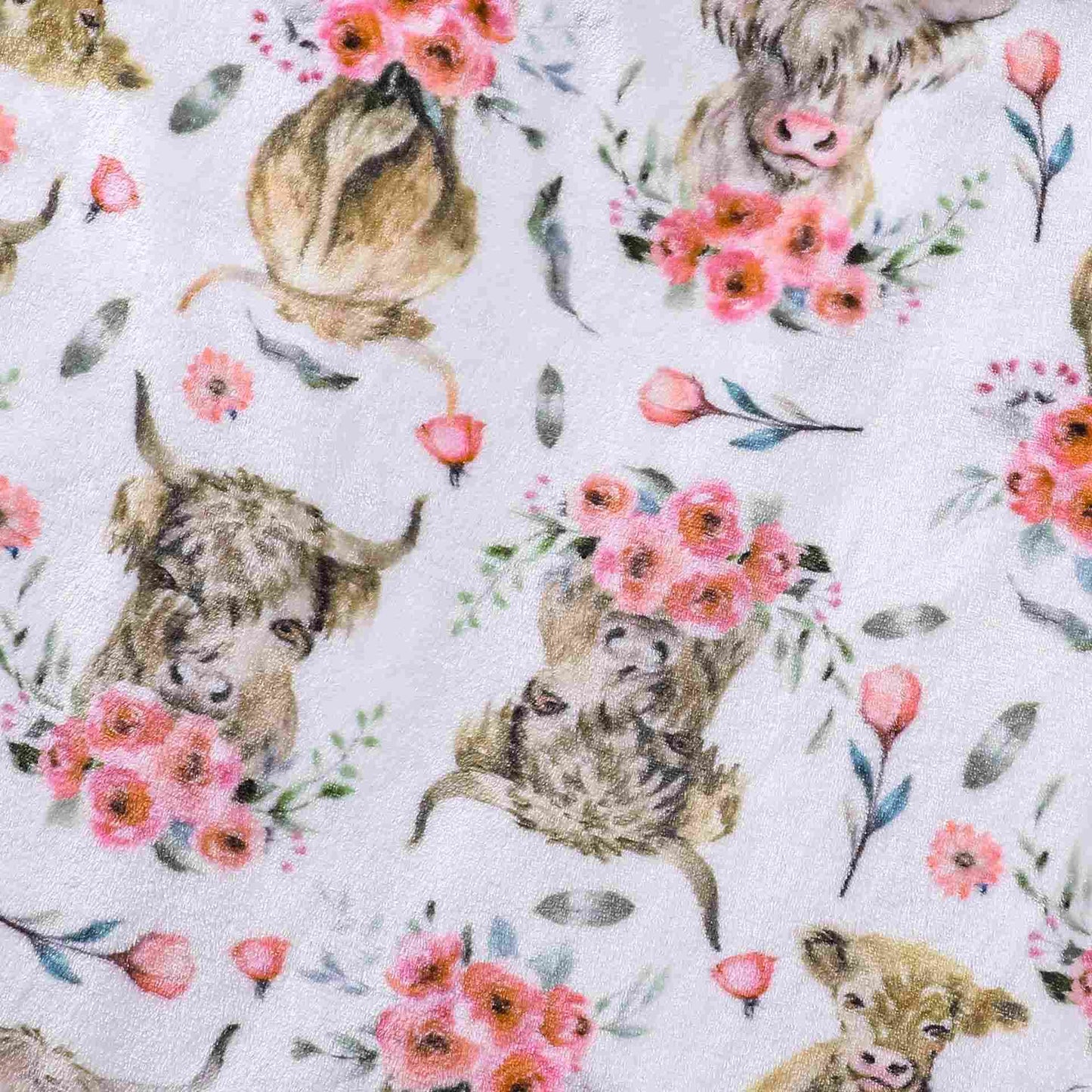 Accappatoio in peluche con stampa floreale animalier - image 7