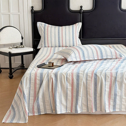 Copriletto in puro cotone jacquard a quadri - Rosa - 2 federe - 48cm x 74cm - image 2