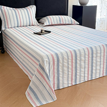 Copriletto in puro cotone jacquard a quadri - image 3