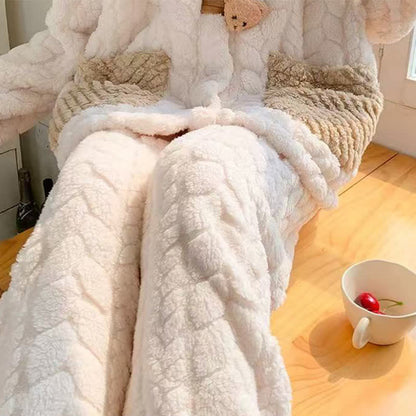 Accappatoio con cappuccio e bottone in peluche a forma di orso - Pantaloni - 2XL - image 7