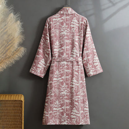 Accappatoio in garza a doppio strato di cotone botanico - image 5