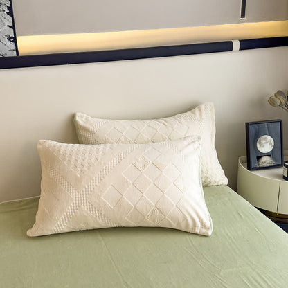 Set di biancheria da letto calda con motivo a quadri a rombi - image 5