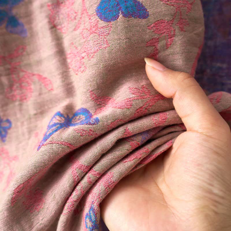 Completo da salotto in kimono di garza di cotone a farfalla - image 6
