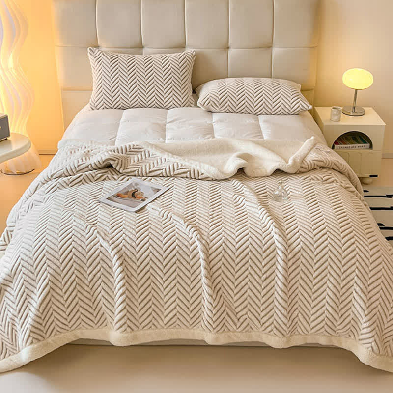Coperta moderna in jacquard a righe - image 13