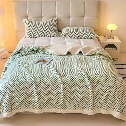 Coperta moderna in jacquard a righe - image 19