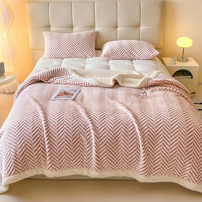 Coperta moderna in jacquard a righe - image 11