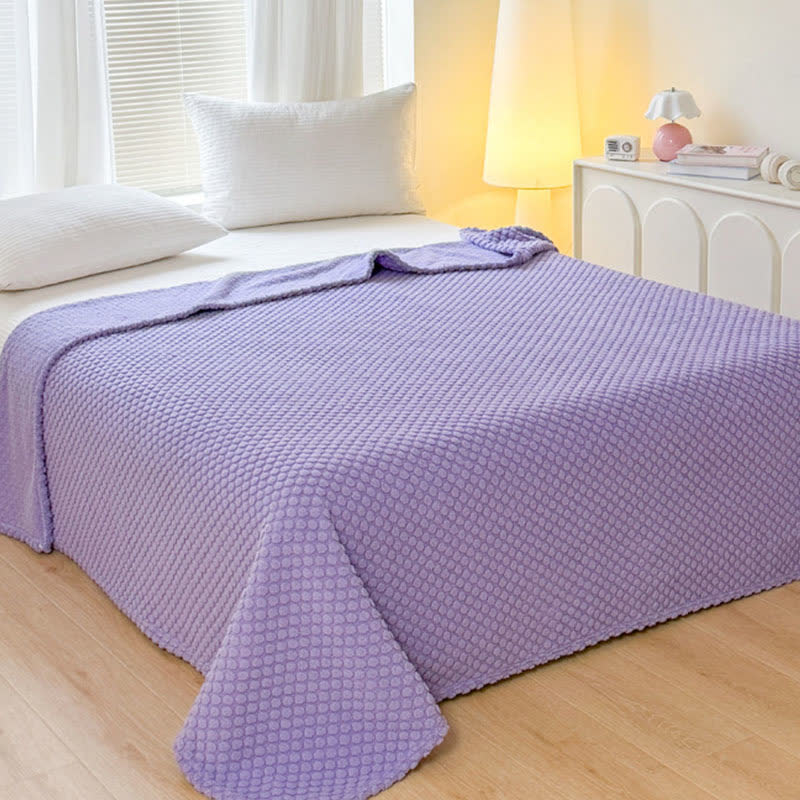 Coperta calda in jacquard a pois - image 1