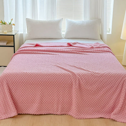 Coperta calda in jacquard a pois - Rosa - Matrimoniale - image 7