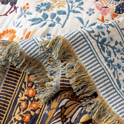 Trapunta in garza di cotone con motivo floreale a forma di pollo della fattoria - image 3