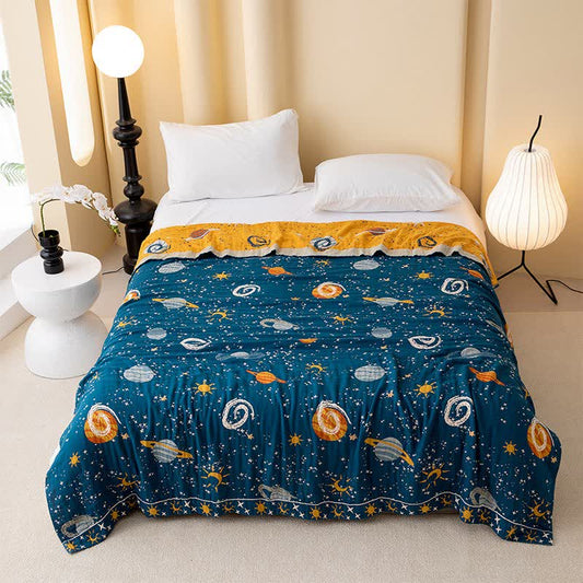 Trapunta reversibile in cotone Dreamy Galaxy - Matrimoniale - image 0