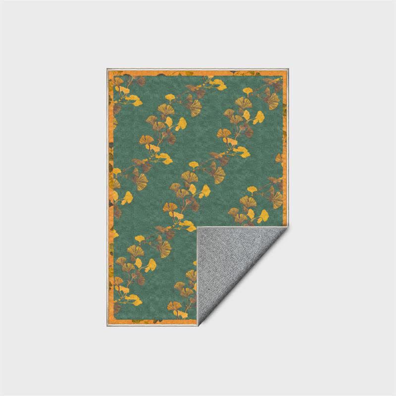 Tappeto pieghevole antiscivolo con foglie di ginkgo pastorale - image 4