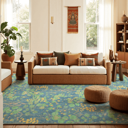 Tappeto antiscivolo pieghevole Lotus Pond - 61" x 96" - image 0
