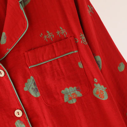 Pigiama in cotone Lucky Persimmon - image 6