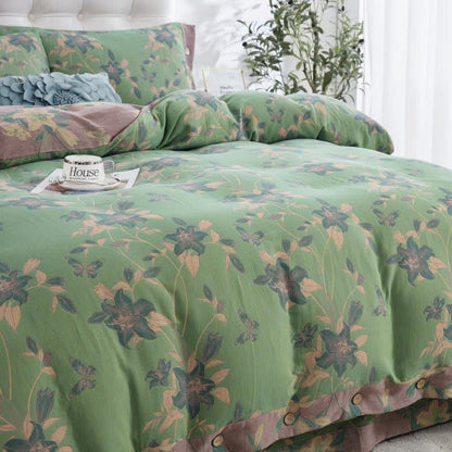 Elegante set di biancheria da letto in garza di cotone Lily (4 pezzi) - image 2