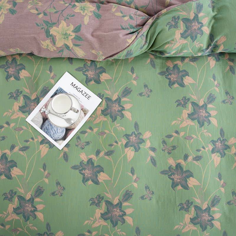 Elegante set di biancheria da letto in garza di cotone Lily (4 pezzi) - image 6