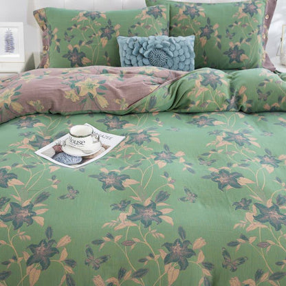 Elegante set di biancheria da letto in garza di cotone Lily (4 pezzi) - image 3