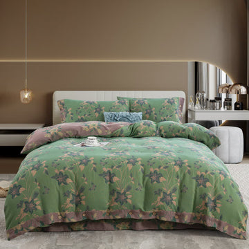 Elegante set di biancheria da letto in garza di cotone Lily (4 pezzi) - Matrimoniale Grande - image 0