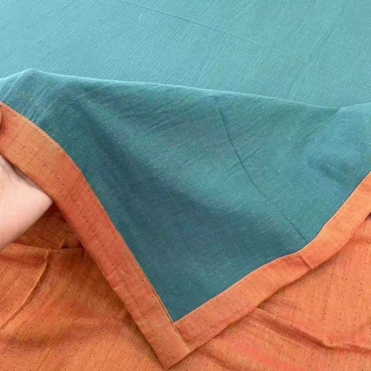 Biancheria da letto minimalista in garza di cotone reversibile - Lago Blu - Lenzuolo - Matrimoniale Grande - image 12