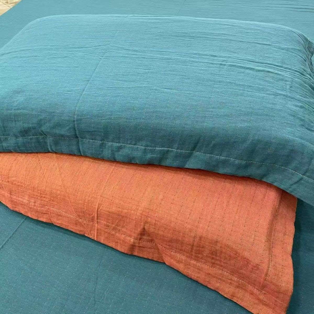 Biancheria da letto minimalista in garza di cotone reversibile - image 13