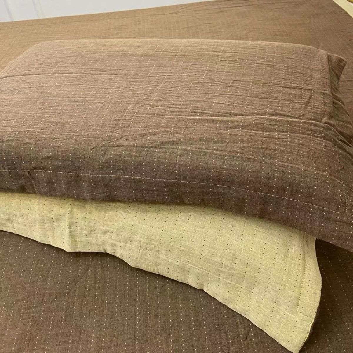 Biancheria da letto minimalista in garza di cotone reversibile - image 15