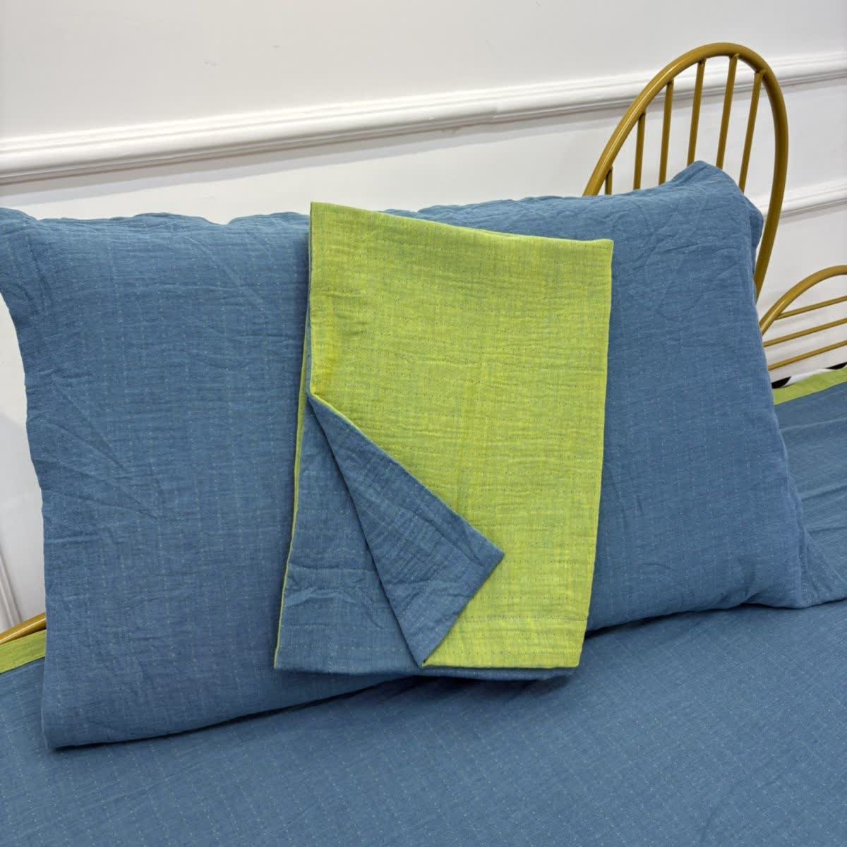 Biancheria da letto minimalista in garza di cotone reversibile - image 3