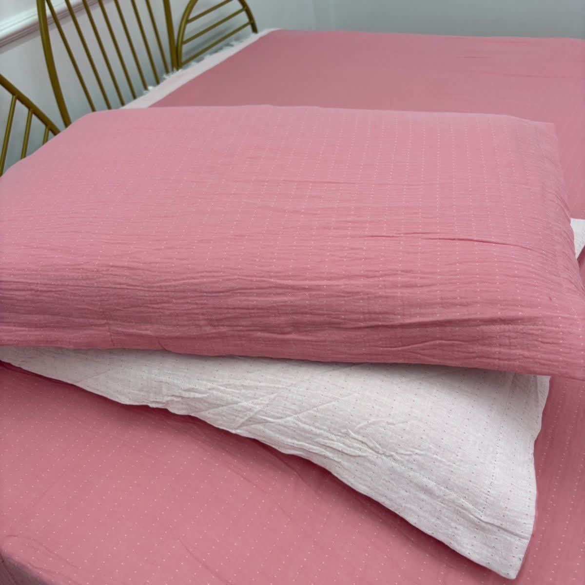 Biancheria da letto minimalista reversibile in garza di cotone - image 10