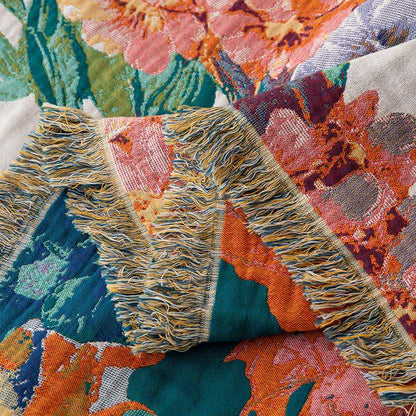 Trapunta reversibile in garza di cotone Dreamy Flower - image 5