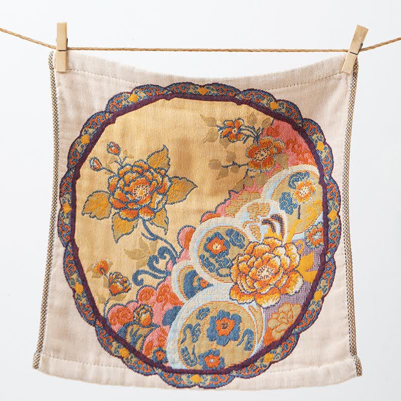 Asciugamano assorbente da cucina in cotone con motivo floreale vintage - image 4