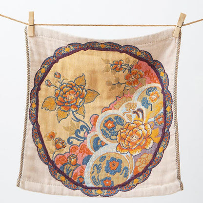 Asciugamano assorbente da cucina in cotone con motivo floreale vintage - image 4