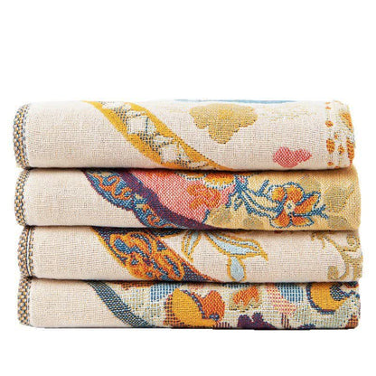 Asciugamano assorbente da cucina in cotone con motivo floreale vintage - image 3