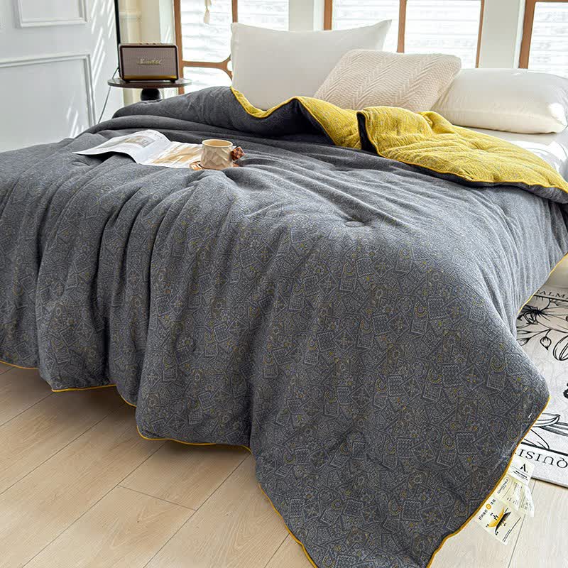 Trapunta in garza di cotone con motivo sottile - image 2