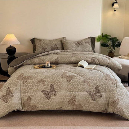 Trapunta reversibile con motivo a farfalla - Trapunta invernale - Matrimoniale Grande - image 0