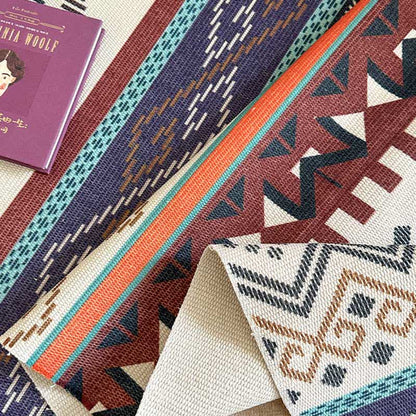 Tappetino funzionale Boho Triba in cotone e lino - image 7