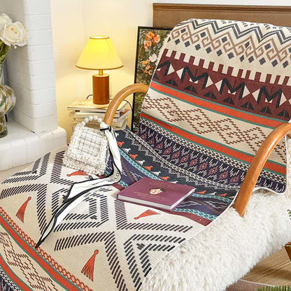 Tappetino funzionale Boho Triba in cotone e lino - image 3