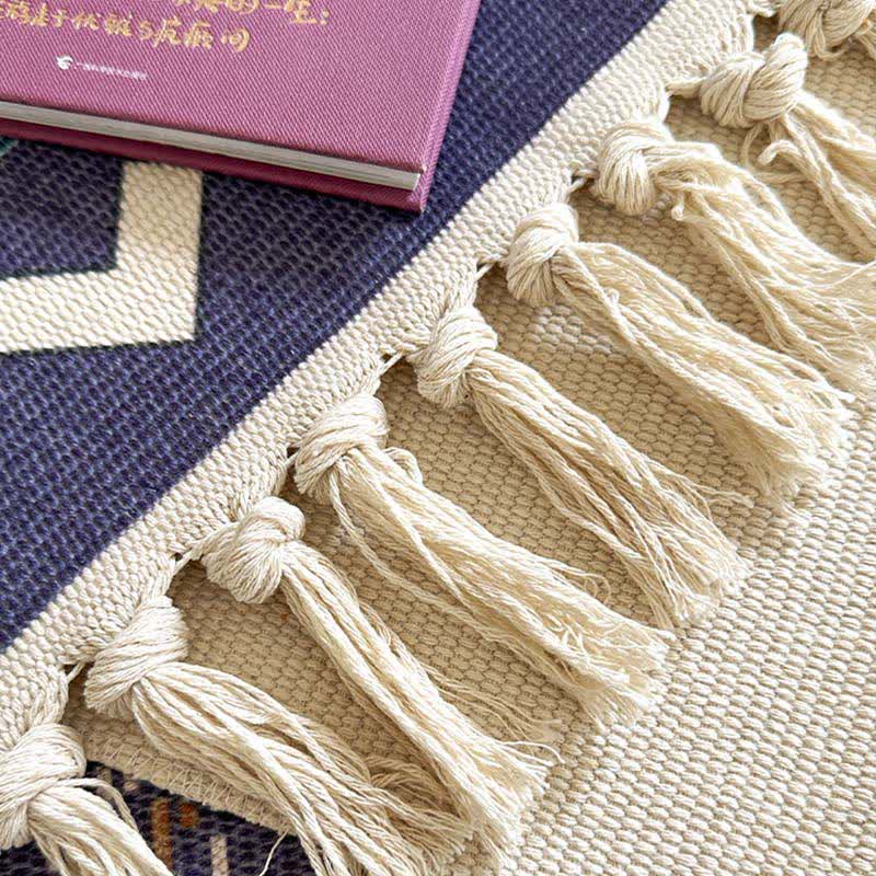 Tappetino funzionale Boho Triba in cotone e lino - image 6