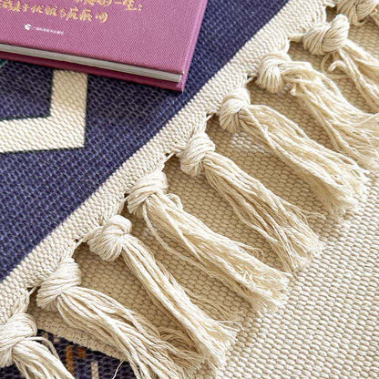 Tappetino funzionale Boho Triba in cotone e lino - image 6