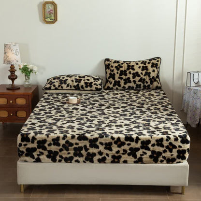 Coperta con lenzuolo con angoli in peluche Art Butterfly - Caffè - Lenzuolo con angoli - Matrimoniale Grande - image 8