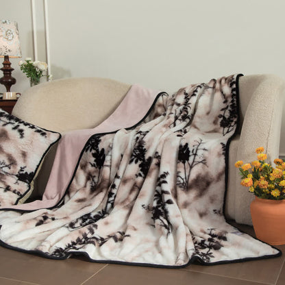 Coperta con lenzuolo con angoli in peluche Branch Leaf - image 1