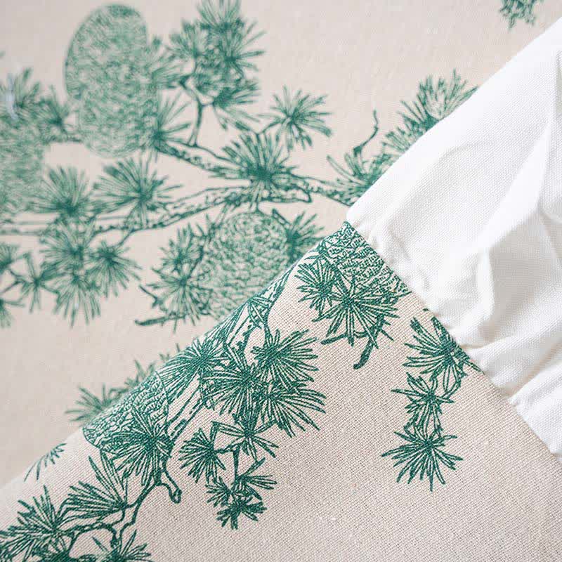 Coperta da divano con volant in pino verde - image 7