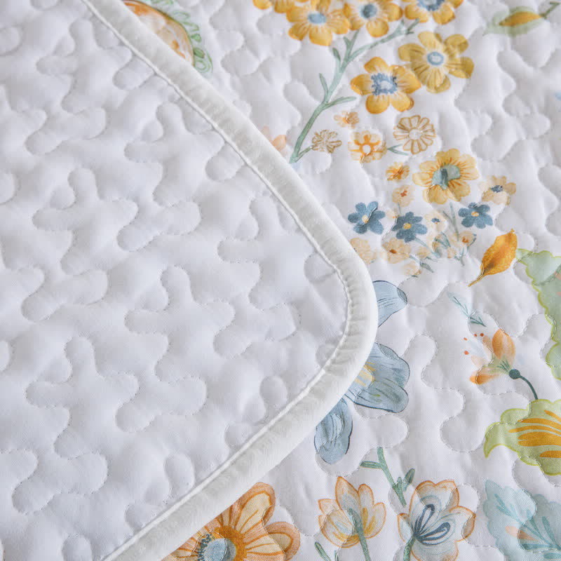 Set di biancheria da letto trapuntato in cotone con motivo Paisley floreale (3 pezzi) - image 7