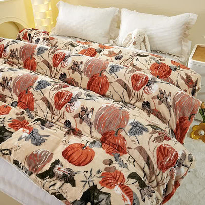 Copripiumino e coperta di peluche a forma di zucca - image 2