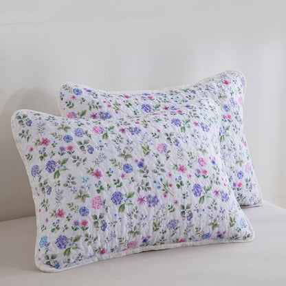 Set copriletto trapuntato in cotone Refresh floreale (3 pezzi) - image 4