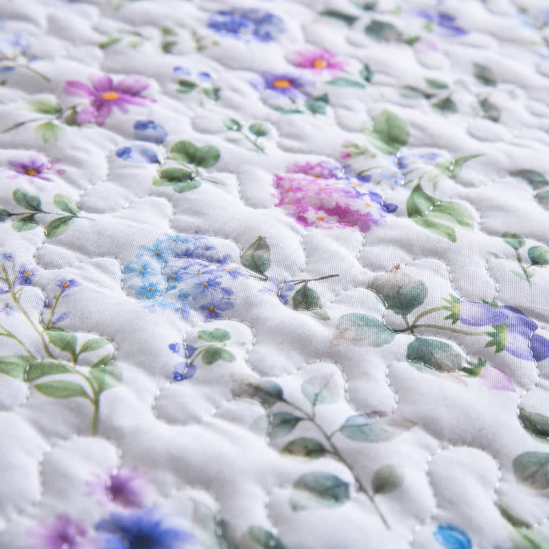 Set copriletto trapuntato in cotone Refresh floreale (3 pezzi) - image 7