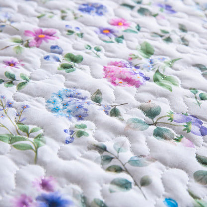 Set copriletto trapuntato in cotone Refresh floreale (3 pezzi) - image 7