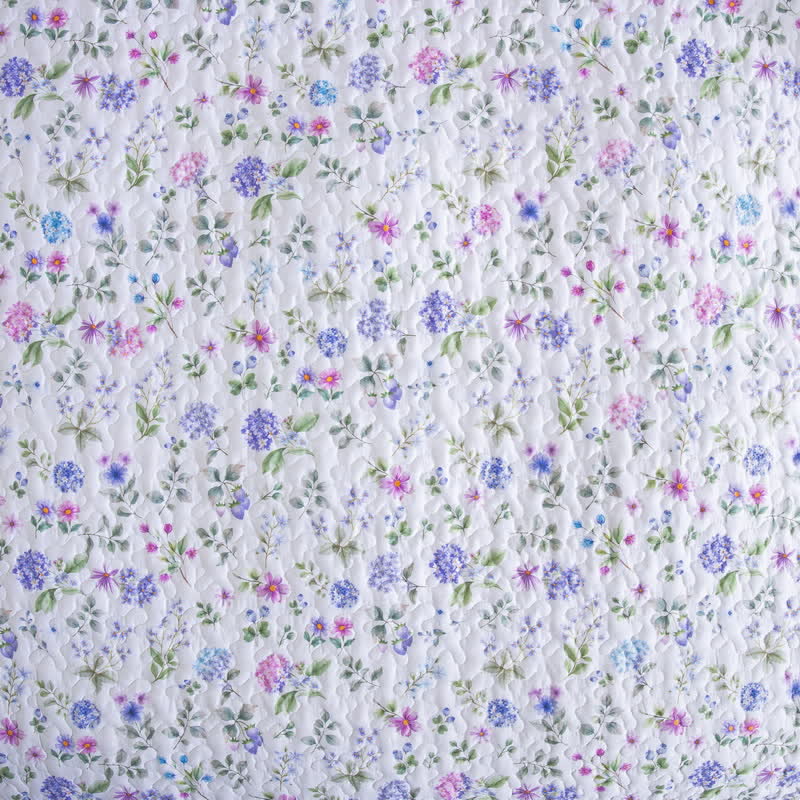 Set copriletto trapuntato in cotone Refresh floreale (3 pezzi) - image 5